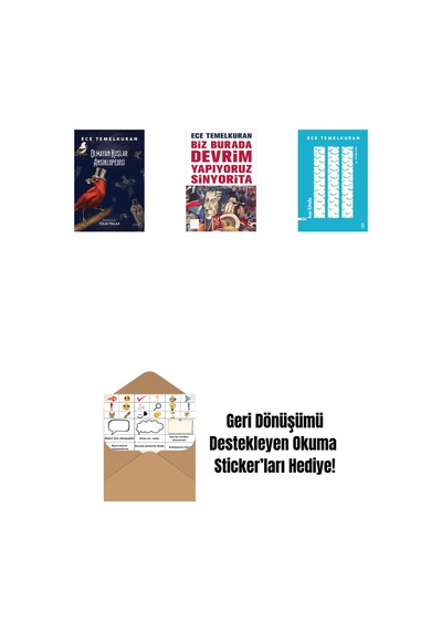 Olmayan Kuşlar Ansiklopedisi + Biz Burada Devrim Yapıyoruz Sinyorita Cep Boy + Kıyı Kitabı + Okuma Sticker'ları