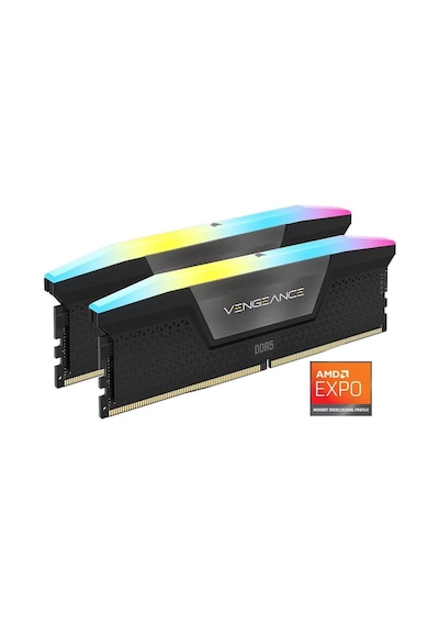 Corsaır Vengeance RGB CMH64GX5M2B6000Z30 64 GB (2x32) DDR5 6000 MHz CL30 Ram