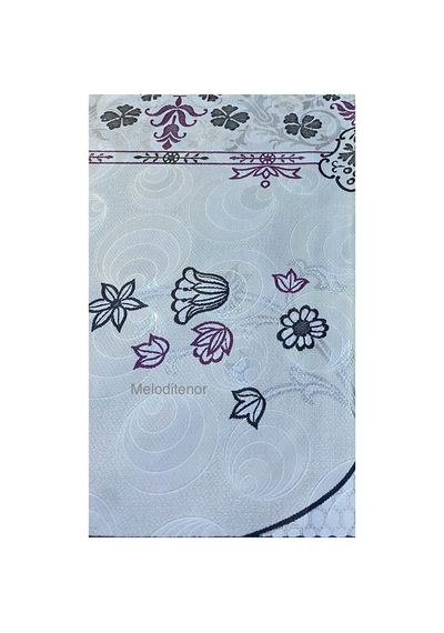 Astarlı Kenarlı Kilim Pano Desen Kaymaz Dikdörtgen Pvc Musamba Masa Örtüsü 120 X 155 Cm Mor