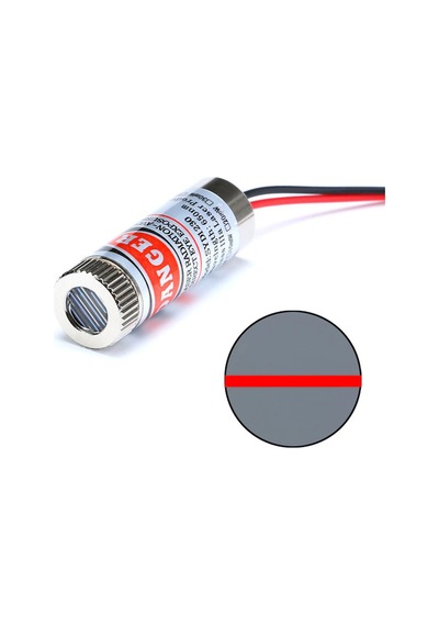 Çizgi Lazer Modül Kırmızı 650nm 3-5v 5mw 650nm Pointer Lens Ile Odak Ayarlı 12mm Çap