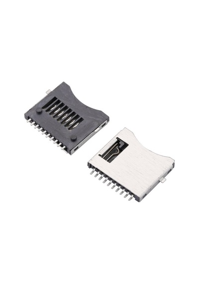 Micro Sd Kart Soketi Hafıza Kartı Microsd Kart Bellek Yaylı Kart Algılayıcı 8 + 2 Pin Konnektör