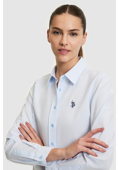 U.s. Polo Assn. Kadın Açık Mavi Gömlek Basic 50324791-vr003 Acık Mavı