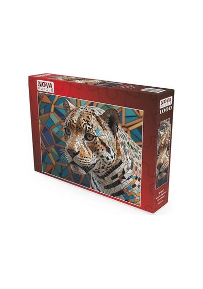 Nova Puzzle 1000 Parçalı Mozaik Jaguarın Derin Bakışı Puzzle - 41207