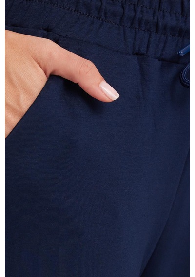 Tudors Kadın Relax Fit Rahat Kesim Modal Kumaş Beli Bağlamalı Lastikli Jogger Lacivert Eşofman Altı-39588 Tudors Kadın Relax Fit Rahat Kesim Modal Kumaş Beli Bağlamalı Lastikli Jogger Lacivert Eşofman Altı-39588
