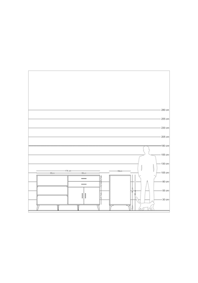 Kronos Konsol 3 Raflı 2 Çekmeceli 2 Kapaklı 176x59x99 Antrasit-ça Antrasit-çam Kronos Konsol 3 Raflı 2 Çekmeceli 2 Kapaklı 176x59x99 Antrasit-ça Antrasit-çam