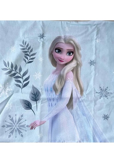 Özdilek %100 Pamuk Lisanslı Lastikli Çarşaflı Tek Kişilik Çocuk Nevresim Takımı Frozen Leaves Mint Mint