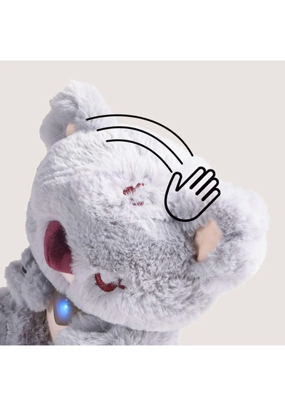Care Pets İnteraktif Peluş Bebek Koala Oyuncak Seti Işıklı, Sesli Ve Ahşap Aksesuarlı Eğitici Oyun