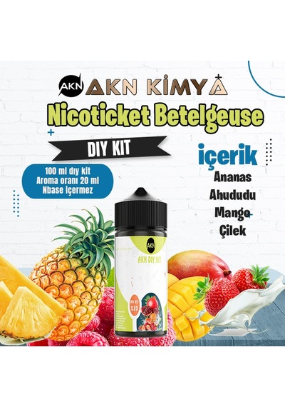 Nicoticket Betelgeuse Dıy Kit Çilek Ananas Mango Gıda Aroması %20 Oranda Aroma İçerir Hazır Değildir 100 Ml