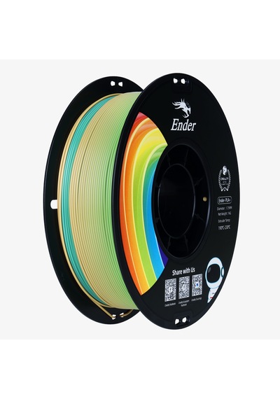 Creality Ender Pla+ Filament Rainbow 1.75mm 1kg