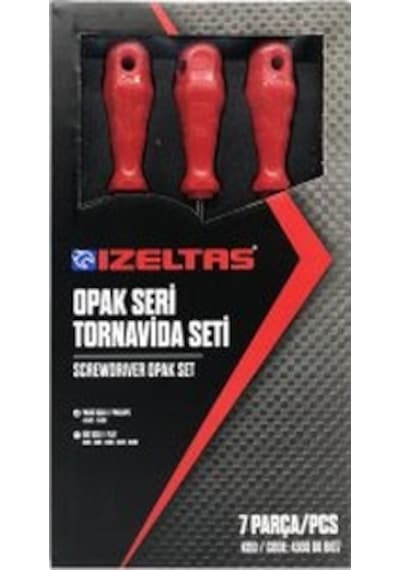 İzeltaş 4300 00 8107 Opak Seri Tornavida Seti 7 Parça