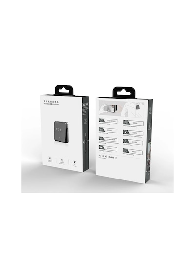 Type-c Apple Uyumlu iPhone İkili Kablosuz Yaka Mikrofonu 3in1 Pc Android İos
