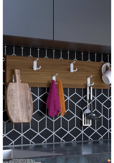 Geyik 18 Kancalı Mutfak Askısı 3'lü Set 86,4x19 Cm - Şık Tasarım, Çok Amaçlı Düzenleyici Ve Yer Tasarrufu 100 Cm Geyik 18 Kancalı Mutfak Askısı 3'lü Set 86,4x19 Cm - Şık Tasarım, Çok Amaçlı Düzenleyici Ve Yer Tasarrufu 100 Cm