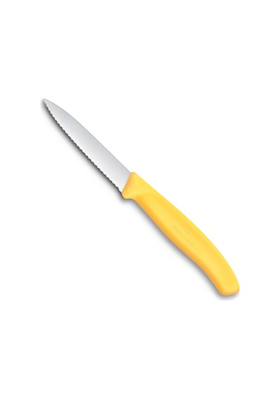 6.7638.c1 Swiss Classic 8cm Tırtıklı Soyma Bıçağı, Sarı
