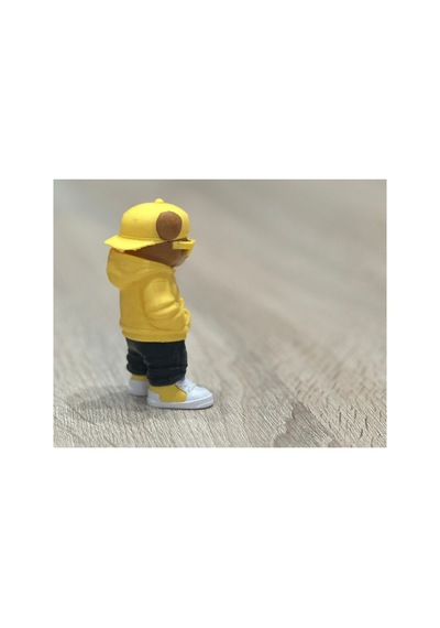 Kapüşonlu Ayı Figürü 10cm