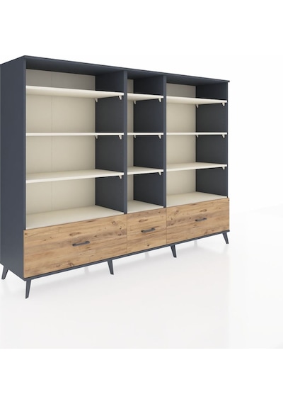 Hyperion Dolap 12 Raflı 3 Çekmeceli 220x44x163 Antrasit-aytaşı/ç Antrasit-aytaşı/çam Hyperion Dolap 12 Raflı 3 Çekmeceli 220x44x163 Antrasit-aytaşı/ç Antrasit-aytaşı/çam