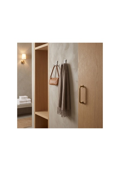 Emet Askı, Metal Vestiyer Askısı, 29 Gr, Dolap Ve Duvar Askılığı, Matsi Yah Vidalı