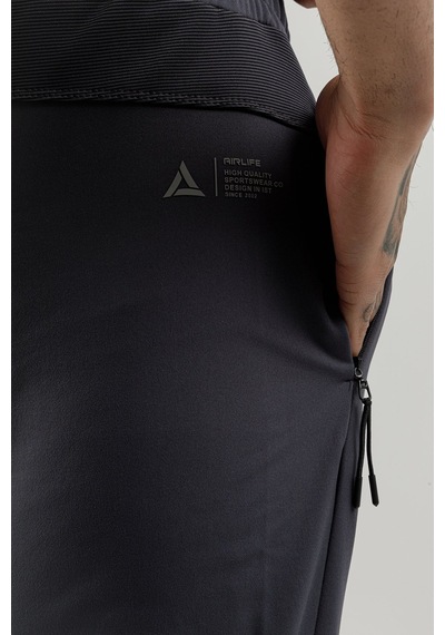 Airlife Sportswear Erkek Lastik Paçalı Eşofman Altı Titanyum Antrasit