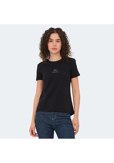 Slazenger VIRAJ Kadın  Siyah Tişört