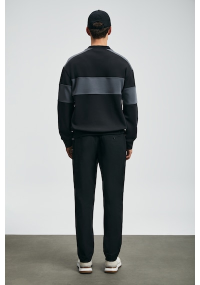Lufian Pıeces Erkek Sweatshirt Siyah Siyah 112030189100100 Siyah