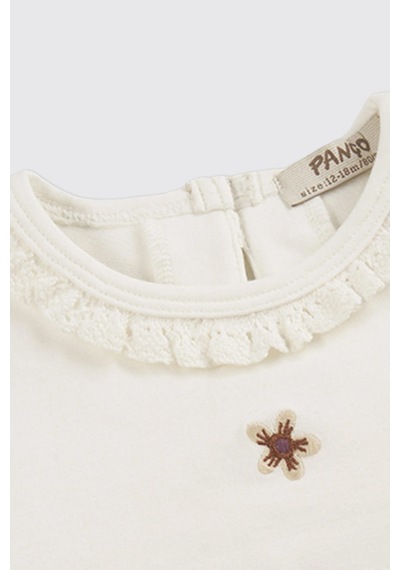 Kız Bebek Ekru Sweatshirt Çok Renkli