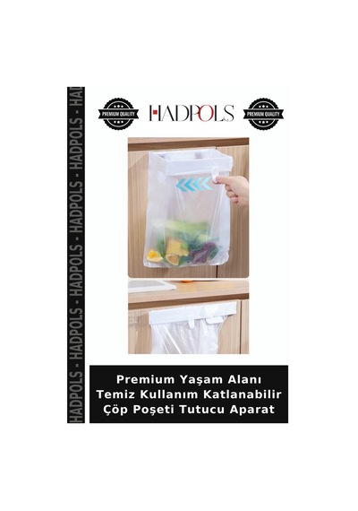 Premium Yaşam Alanı Temiz Kullanım Katlanabilir Çöp Poşeti Tutucu Aparat