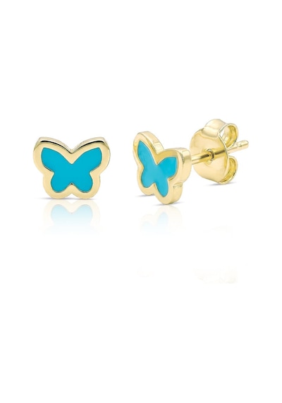 Bambi Butterfly Çocuk Altın Küpe Sarı