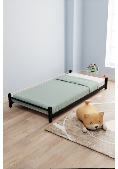 Moblay Defne Yavrulu Genç Çocuk Yatak Odası Metal Ranza Ve Karyola 90x190 Siyah 90 x 190 Moblay Defne Yavrulu Genç Çocuk Yatak Odası Metal Ranza Ve Karyola 90x190 Siyah 90 x 190