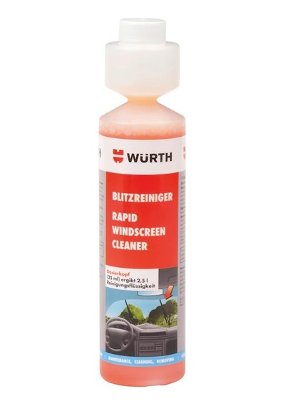 Würth Konsantre Oto Araç Cam Temizleme Temizleyici Sabunu 250ml