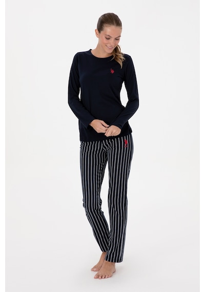 U.s. Polo Assn. Kadın Lacivert Pijama Takım 50318883-vr033 Lacivert