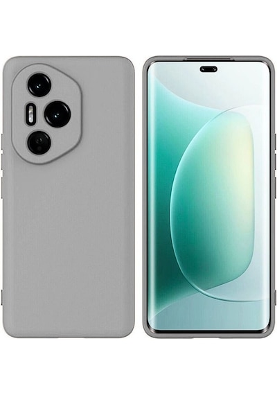 Honor 400 Pro Uyumlu Silikon Kılıf - Kamera Korumalı Esnek Pastel Renk Kapak - Gri
