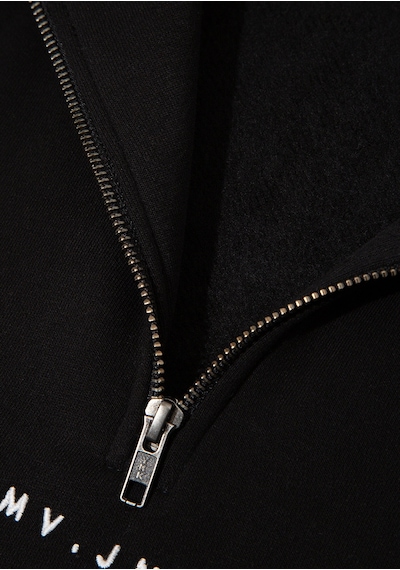 Mavi - Mvjns Nakışlı Yarı Fermuarlı Siyah Sweatshirt 1s10533-900 Siyah