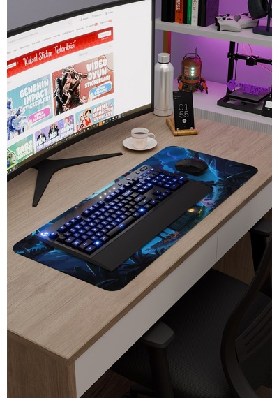 Terraria Kaymaz Dikişli Kauçuk Oyuncu Mousepad V3 - 70x30 Xl Gaming Mouse Pad Fare Altlığı