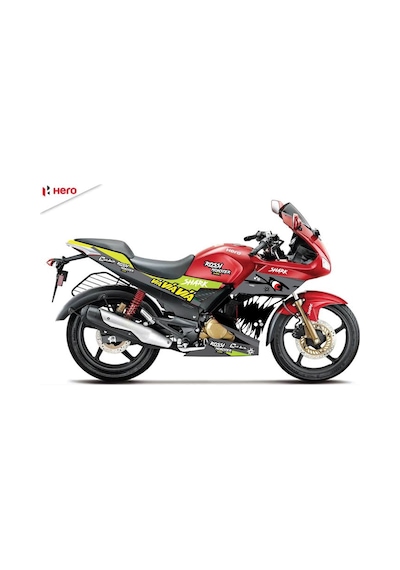 Hero Karisma Rossi Shark Gri Motosiklet Sticker
