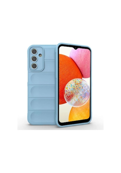 Samsung Galaxy A05S Uyumlu Silikon Kılıf - Kamera Korumalı Esnek Yeni Nesil Airbag Kapak -Mavi