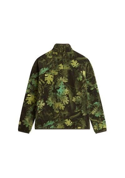 The North Face M Novelty Logo Glacıer 1/4 Zıp - Prınt Erkek Outdoor Çeyrek Fermuarlı Polar Üst Nf0a8jk8ss11 Yeşil