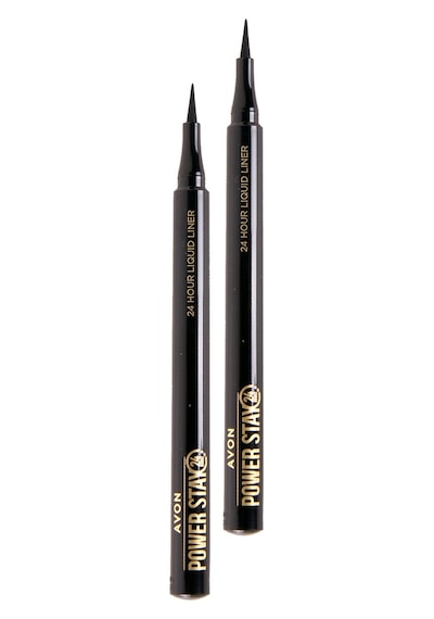 Avon Power Stay Likit Liner Blackest Black 2'li