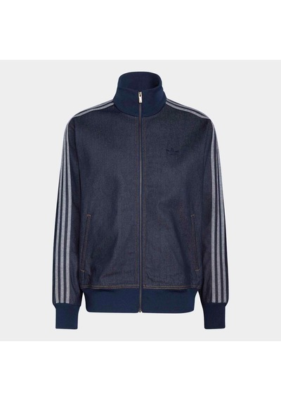 Adidas Firebird Adicolor Raw Erkek Mavi Jean Ceket Ks4971