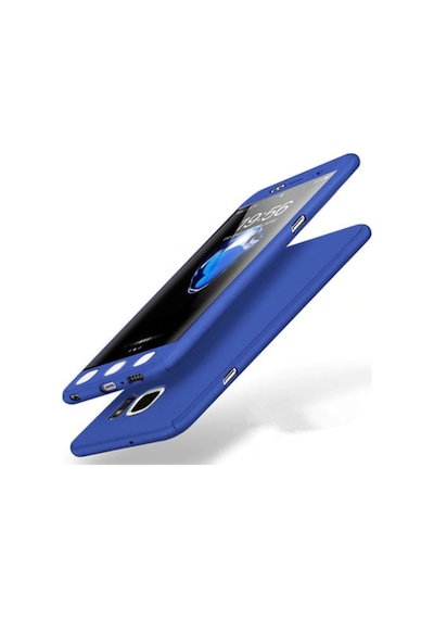 Samsung Uyumlu Galaxy S7 Edge Kamera Korumali 360 Tam Koruma Kilif 315635468 - Renk / Lacivert