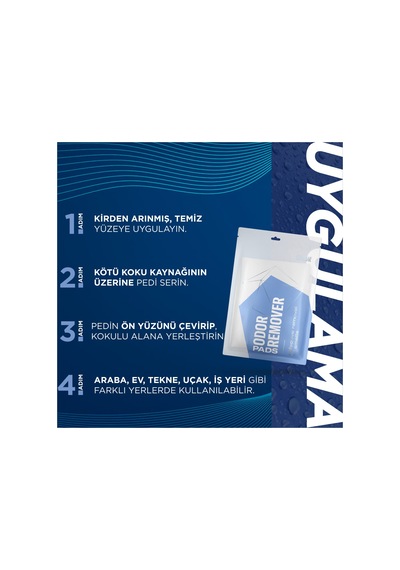 Gyeon Q²M OdorRemover Pads Kötü Koku Giderici Ped 4'lü Paket