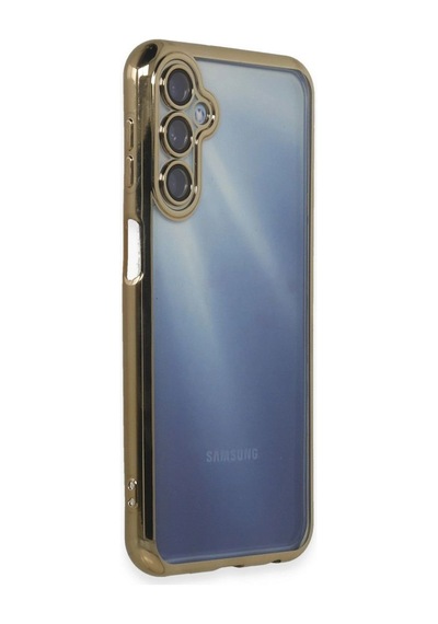 Samsung Galaxy A15 4g Kılıf Razer Lensli Silikon - Gold