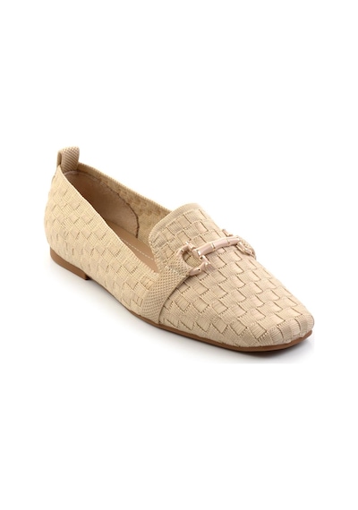 Bambi Bej Kadın Loafer Ayakkabı K01327020182 Bej