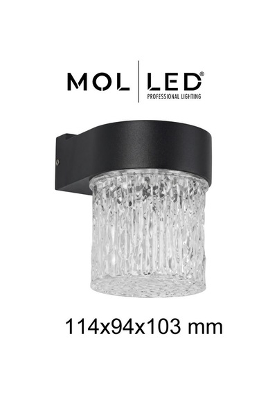 Molled Bora Serisi 5w Siyah Dekoratif Led Dış Mekan Aplik 3000k - Mol8803