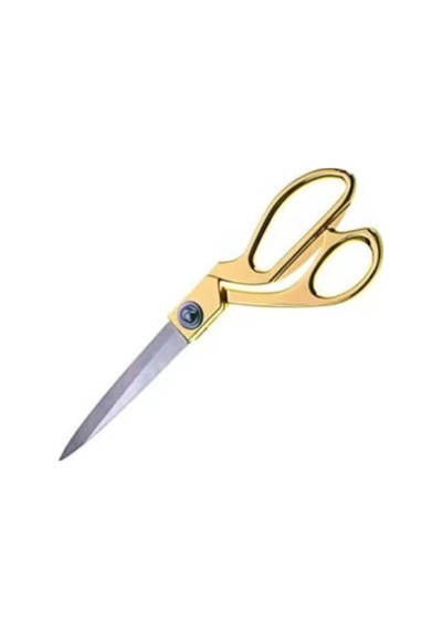 Diba Avm Profesyonel Terzi Makası Profesyonel Metal Terzi Makası Altın Renkli Büyük Boy 25 Cm, 1202458769015
