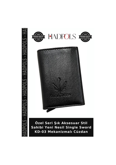 Hadpols Özel Seri Şık Aksesuar Stil Sahibi Yeni Nesil Single Sword Kd-03 Mekanizmalı Cüzdan Çok Renkli