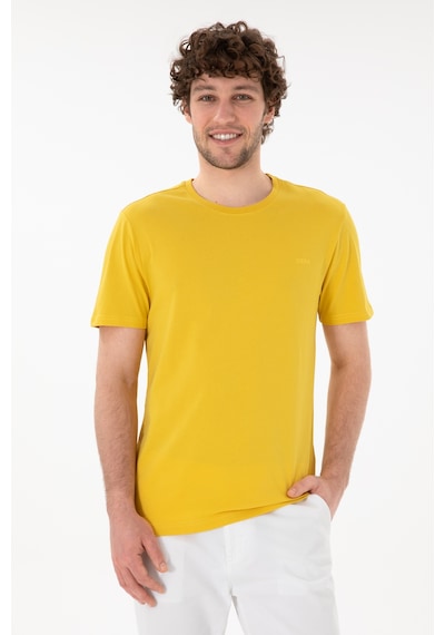 U.S. Polo Assn. Erkek Regular Fit Bisiklet Yaka Sarı Basic Tişört 50305928-VR094