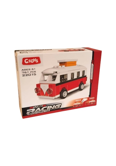 Ctoy-22015/16/17/18 Mini Parçalı Blok Araçlar 4lü S Çok Renkli