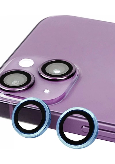 Newface Apple İphone 13 Raze Metal Kamera Lens - Mavi