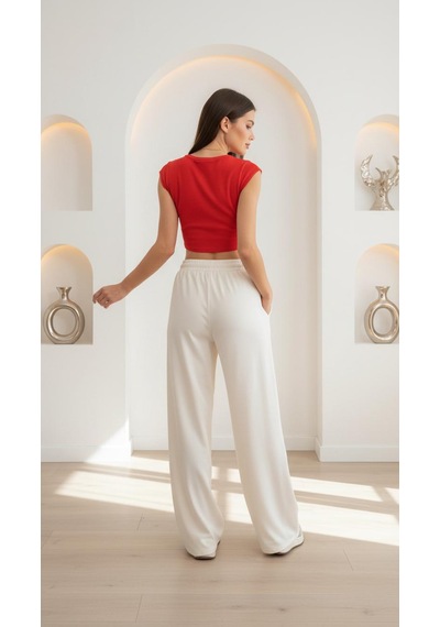 Divinus Crop Top T-shırt Kırmızı
