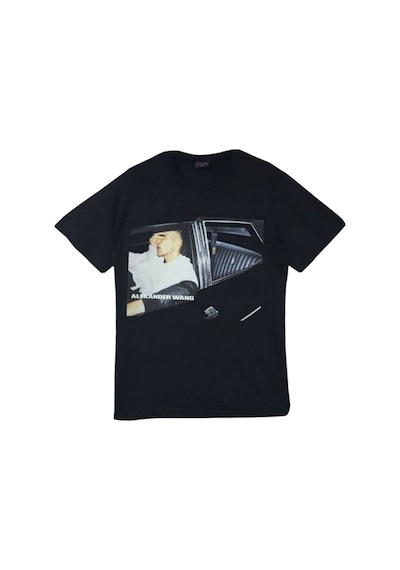 Stoned&Fame Alexander Wang Baskılı T-shirt SIYAH Siyah