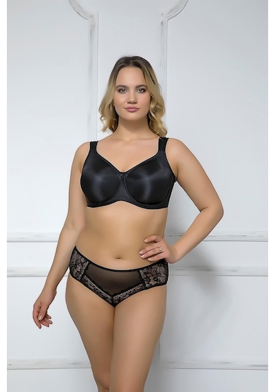 Moonlight 2119 Minimizer Toparlayıcı Balenli Sütyen Siyah